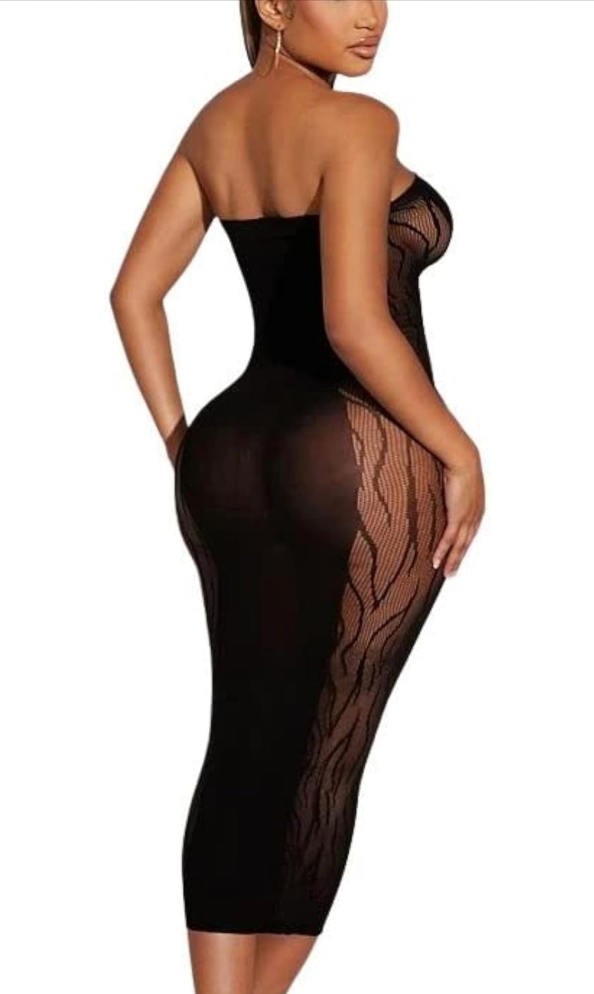 Full-Length Mesh Dress